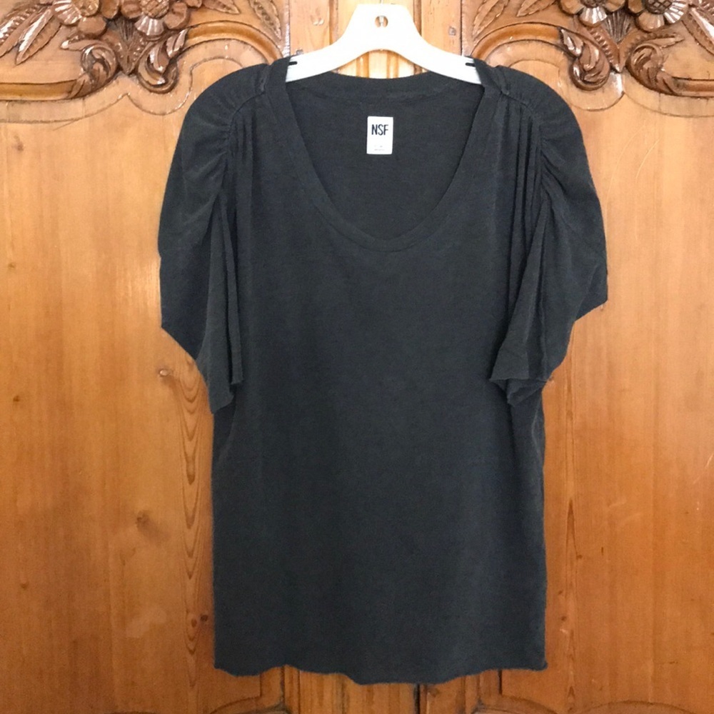 NSF Tee Featuring Shoulder/Sleeve Seam Detail